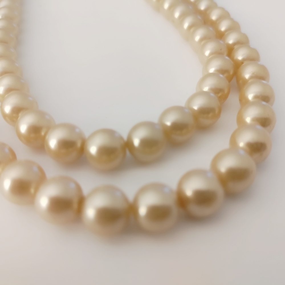 PEARL Necklace Vintage Opera Length Long Endless Cream Strand 40" Retro Rope - Picture 5 of 11